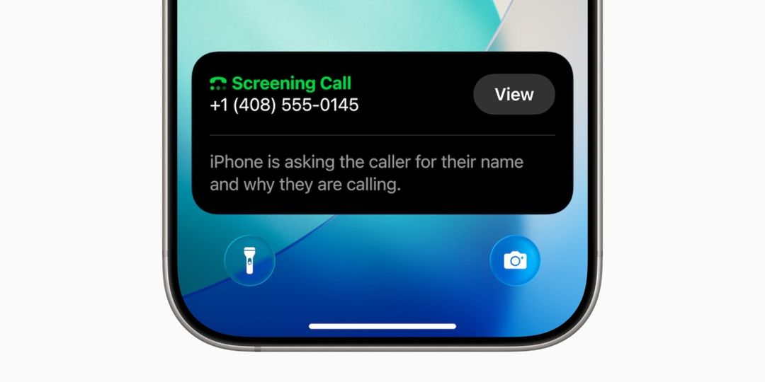 iOS 26 call screening