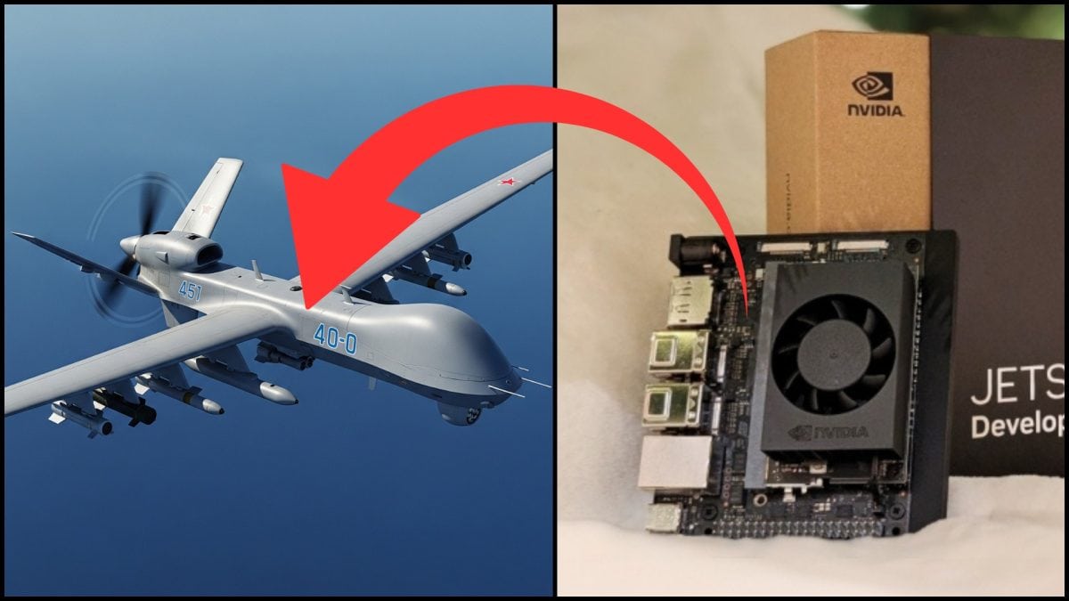 dron a nvidia superpočítač