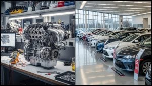 spaľovací motor a nepredané autá