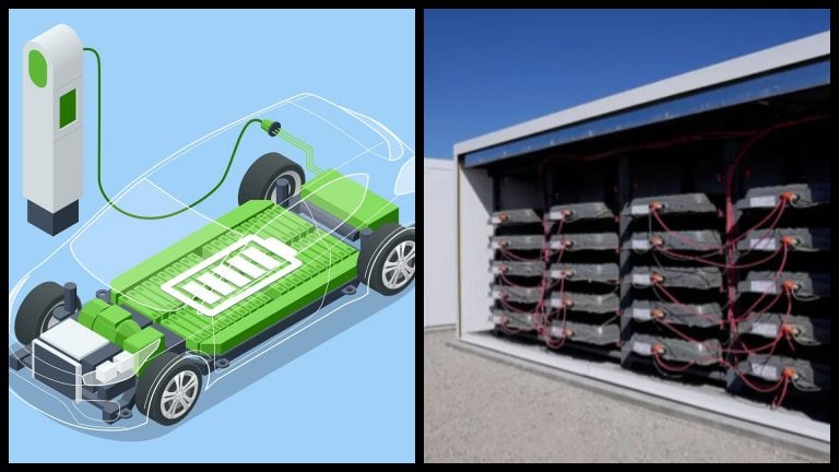 recyklacia baterii EV
