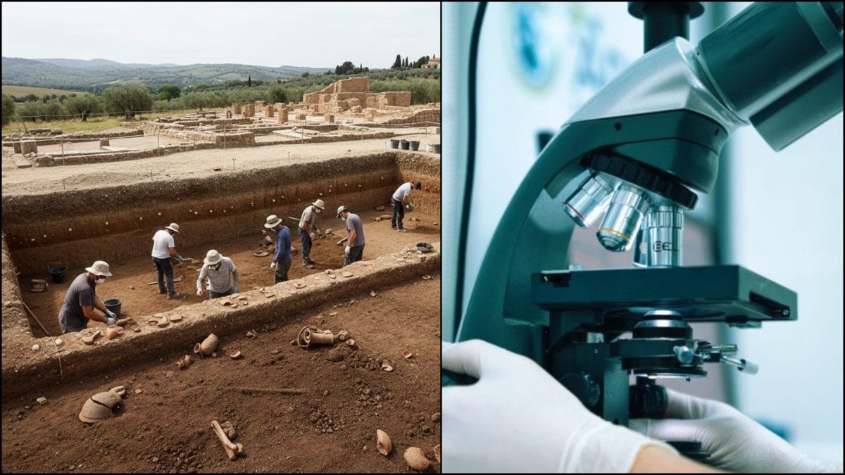 archeologia mikroskop