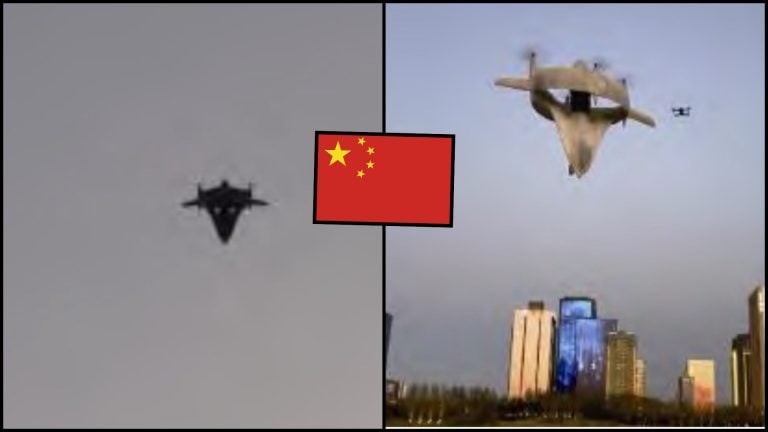 čínsky dron pripomína UFO