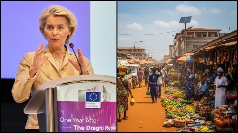 ursula von der leyen a africká ulica