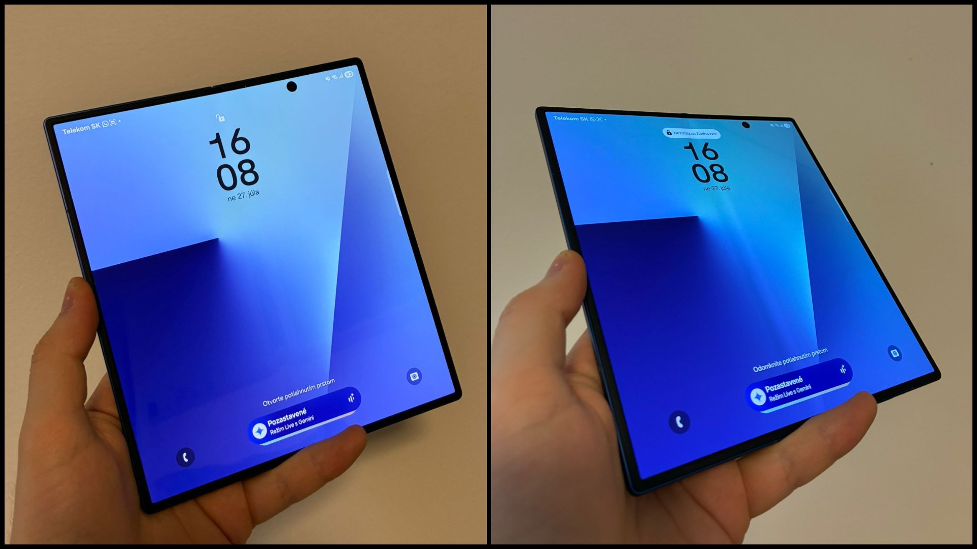 Modrý Samsung Galaxy Z FOLD 7 recenzia