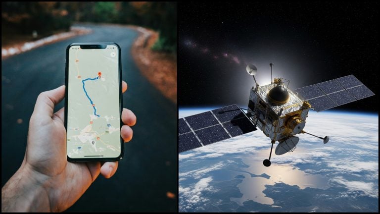 gps v mobile a satelit GPS na orbite