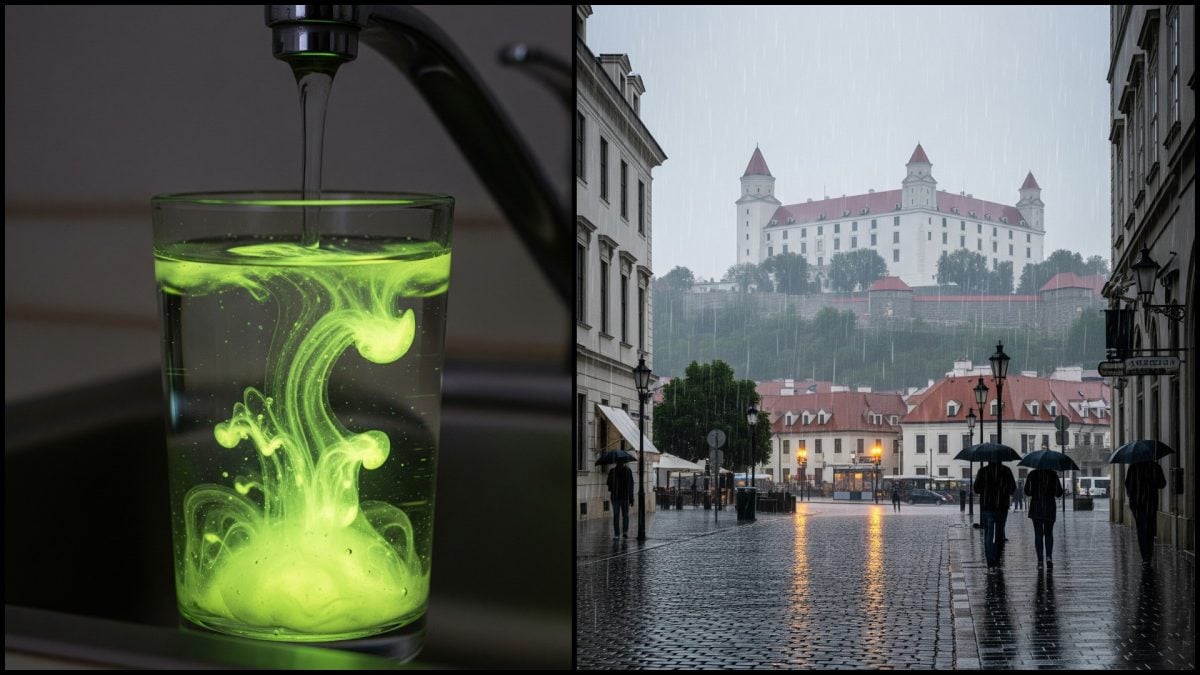 chemikálie a dážď v Bratislave