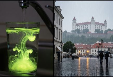 chemikálie a dážď v Bratislave
