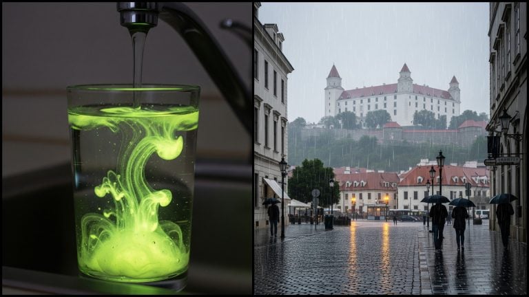 chemikálie a dážď v Bratislave