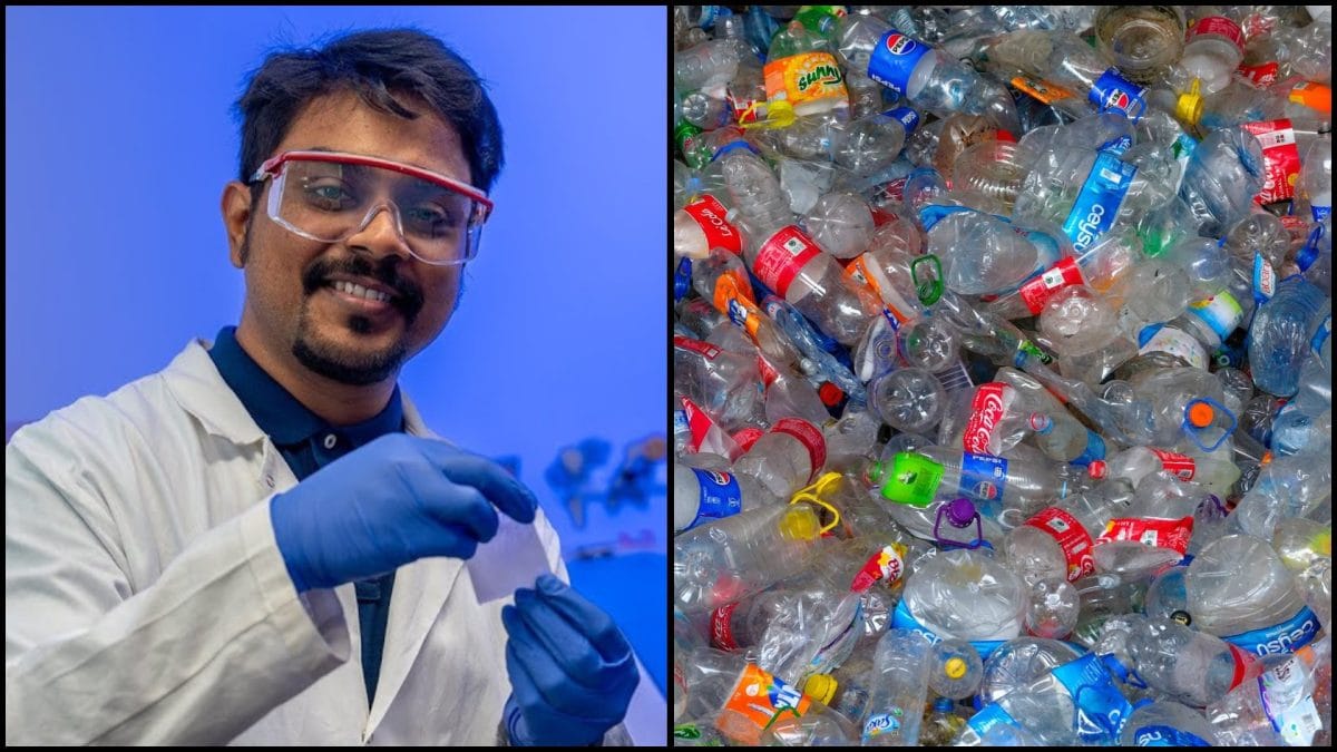material bioplast a plastové fľašky v kontajneri