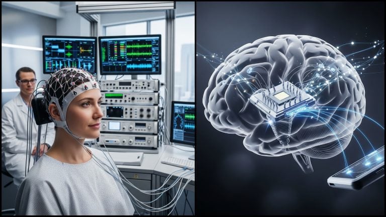 mozgové elektródy a čip