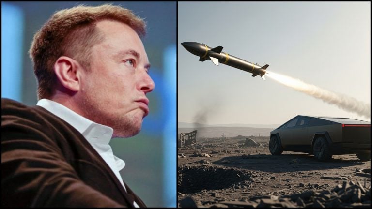 musk a cybertruck