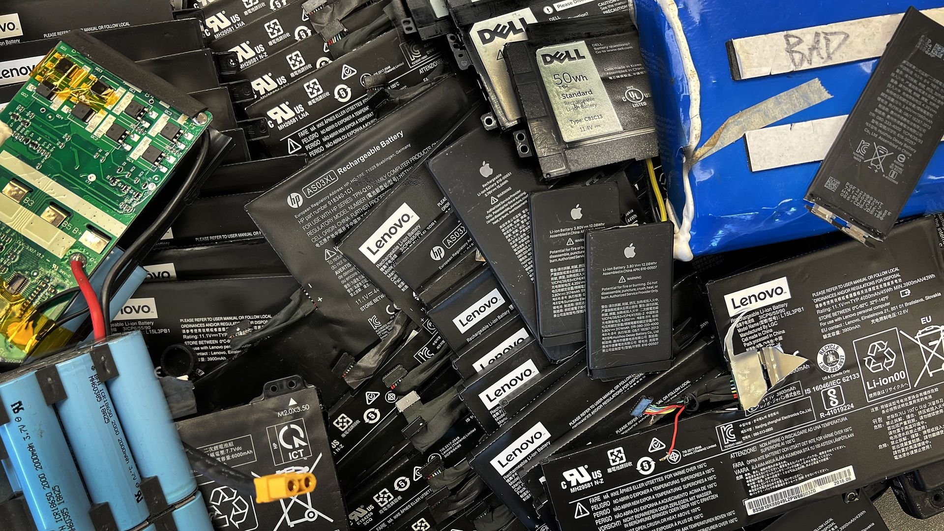 skladka baterie recyklovanie