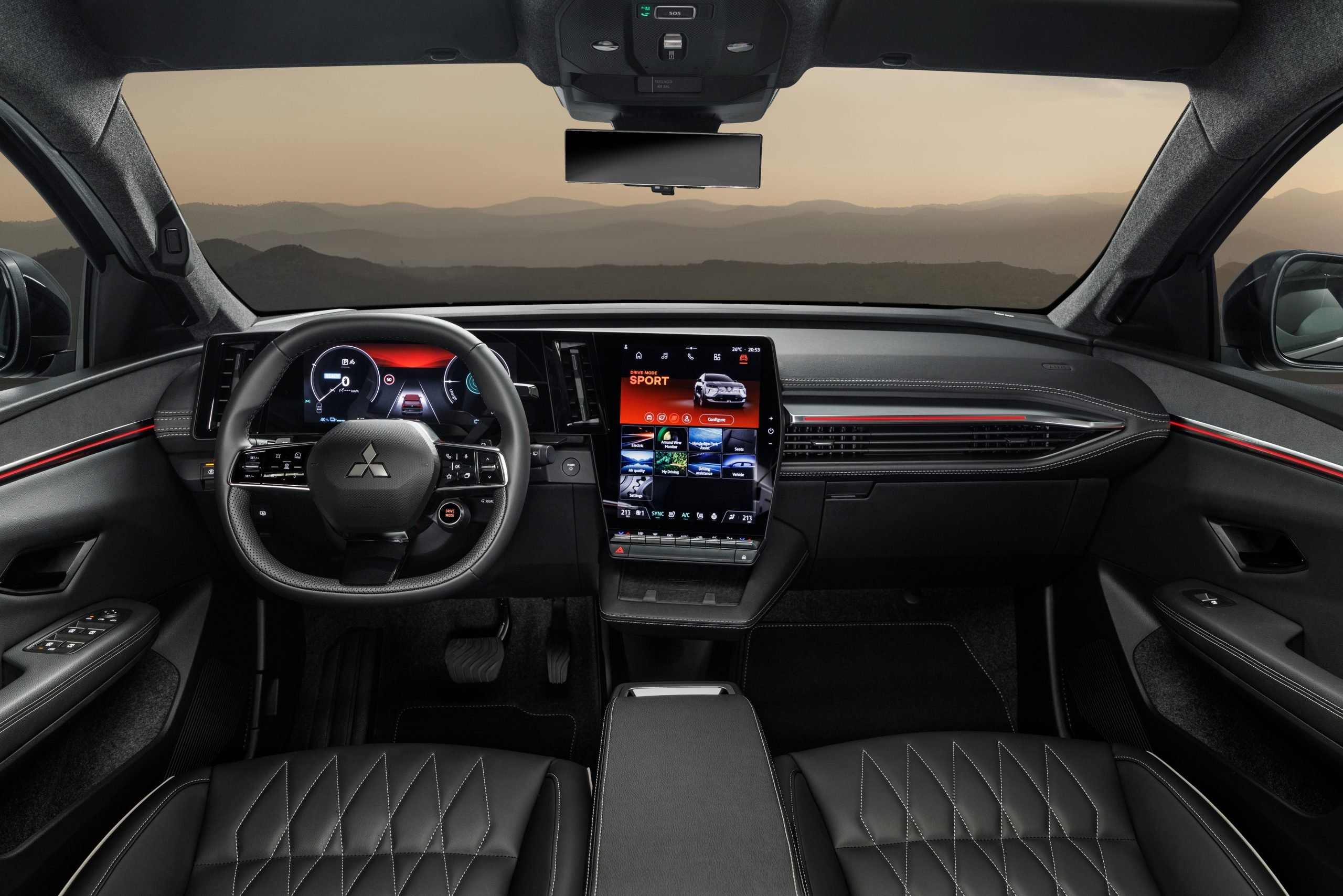 nové Mitsubishi BEV interiér