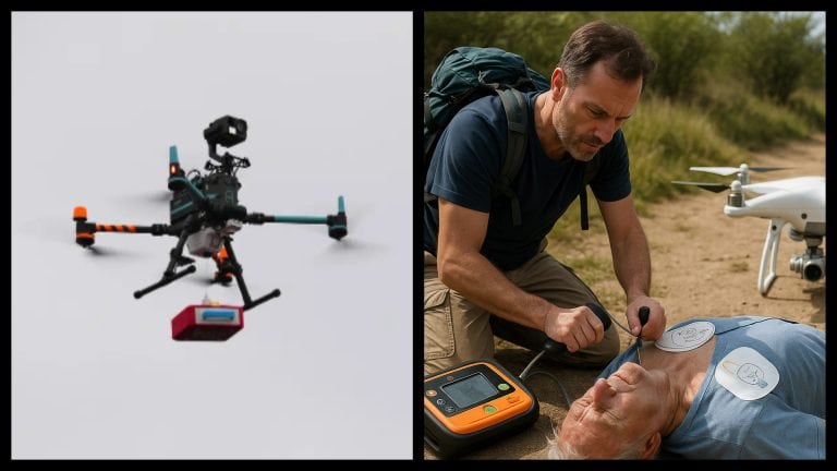 dron defibrilator