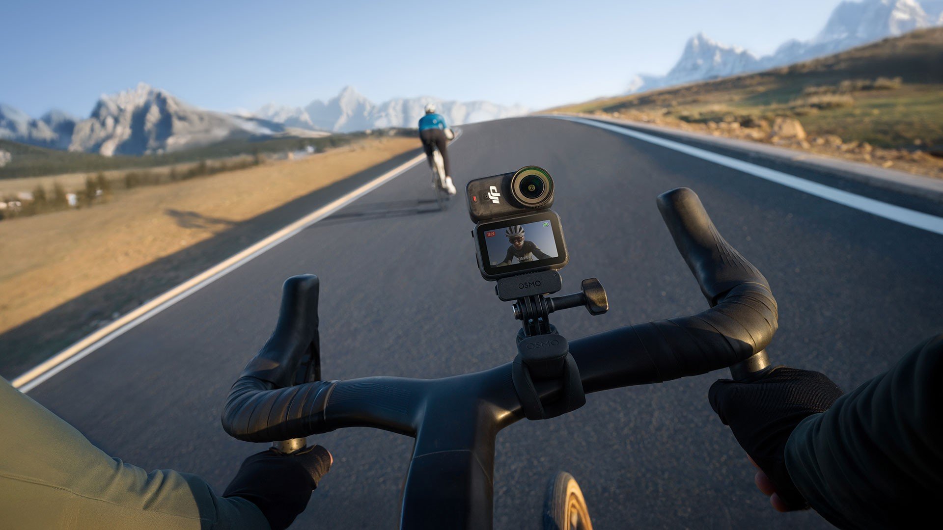 DJI Osmo nano cyklistika