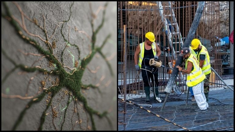 živý cement prvý materiál stavebníctvo