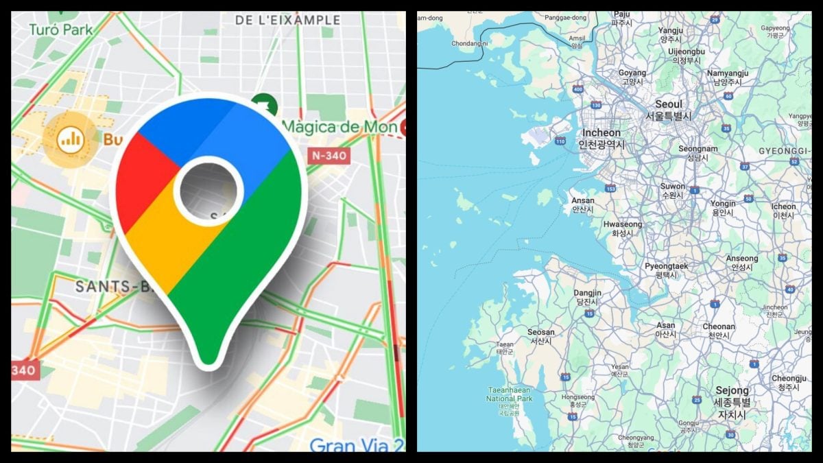 Google Mapy Korea