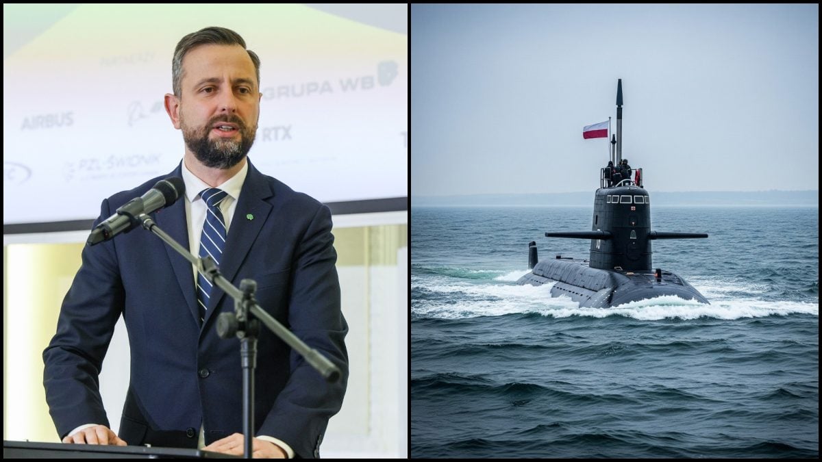 polsky minister obrany a ponorka vojenská