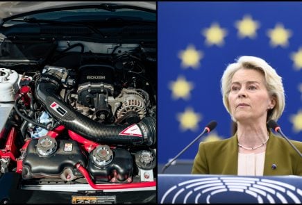 ursula von der leyen a spaľovací motor
