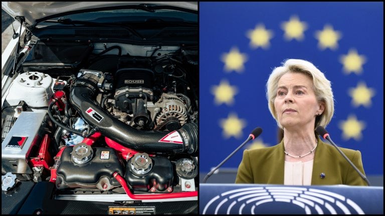 ursula von der leyen a spaľovací motor