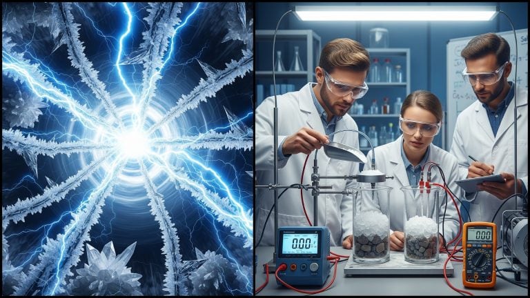vedci soľ a ľad generovanie elektriny