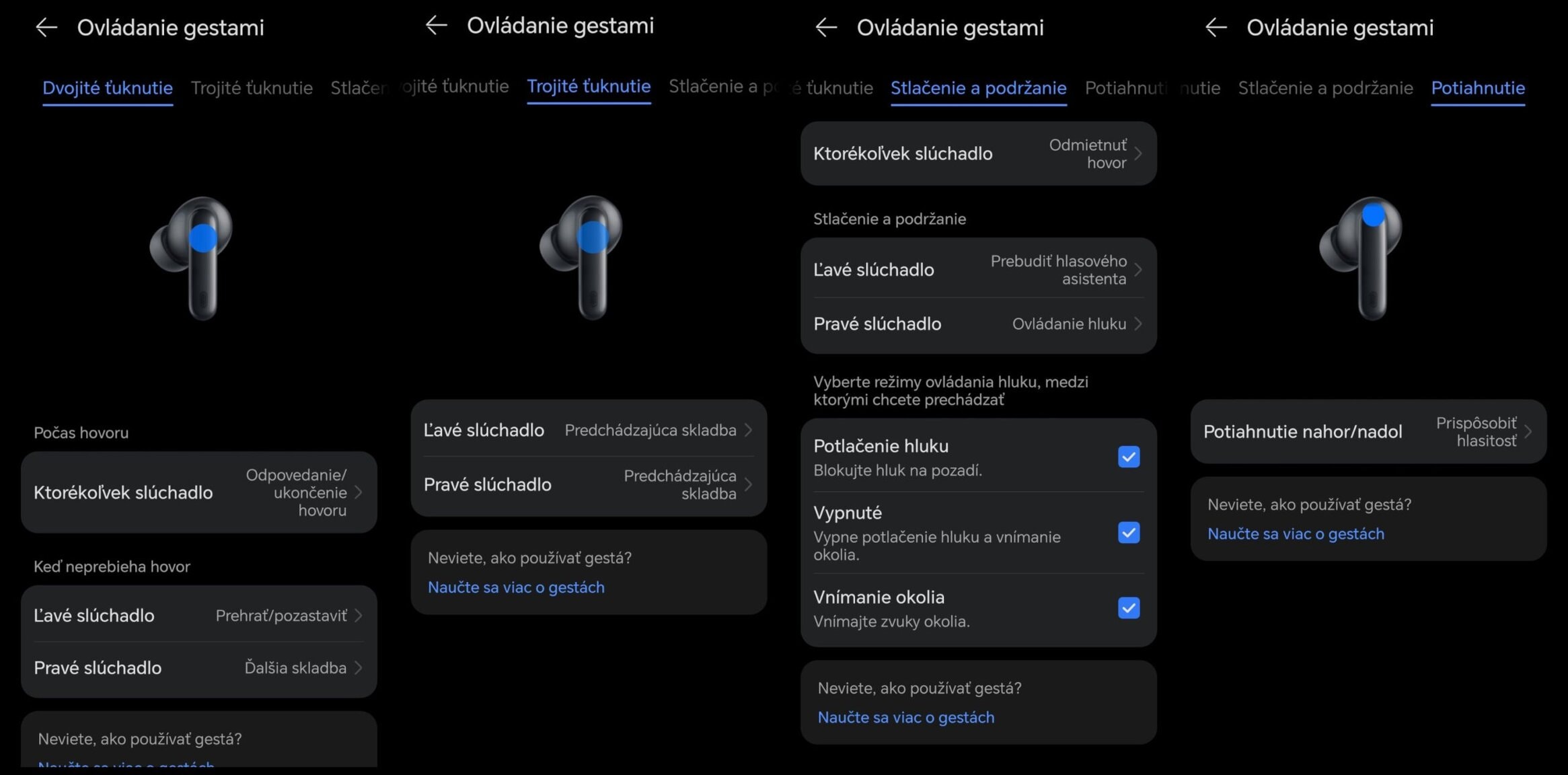 Aplikácia Huawei AI Life pre slúchadlá 