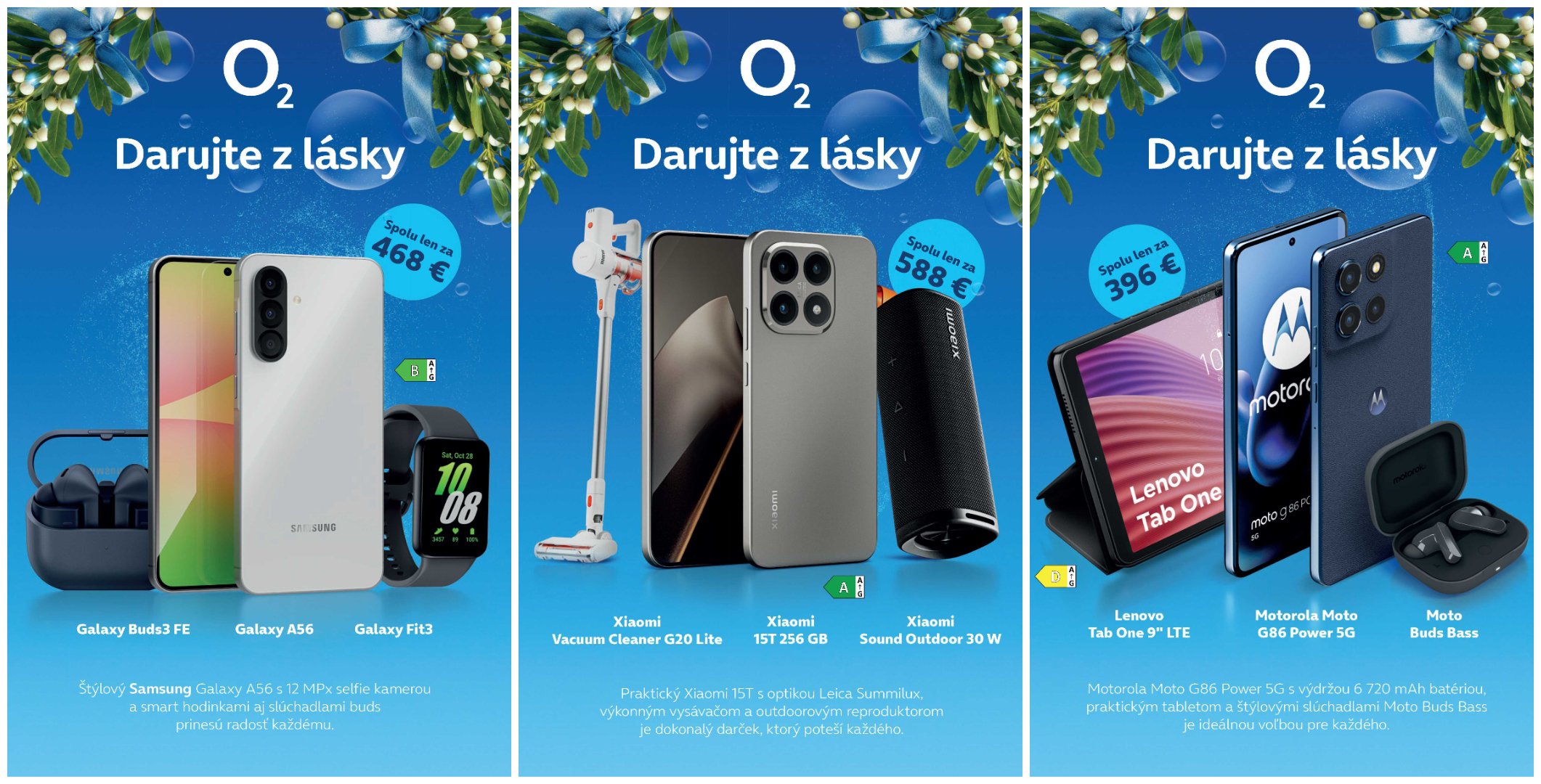 O2 vianočná ponuka operátor