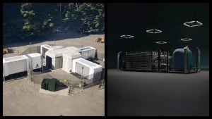 Radiant reaktor