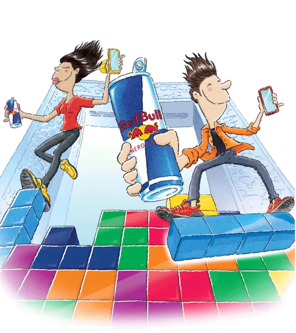 Red Bull tetris