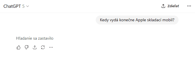 ChatGPT výpadok služieb