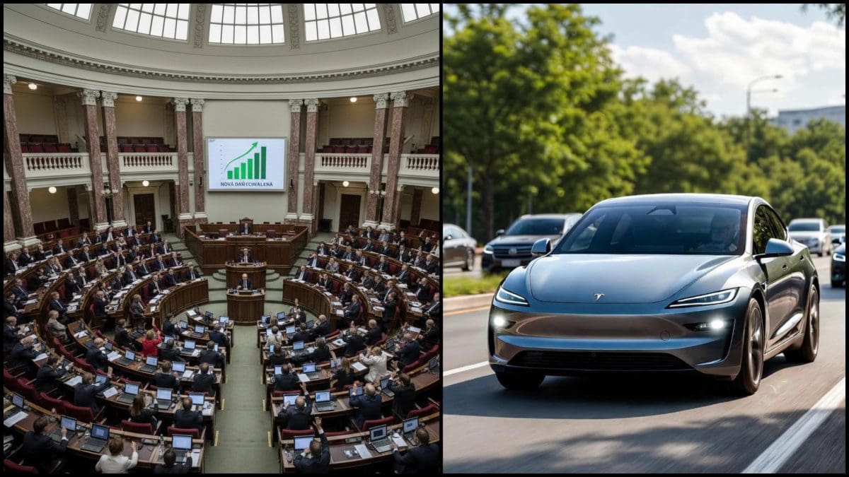tesla na ceste a hlasovanie parlamentu