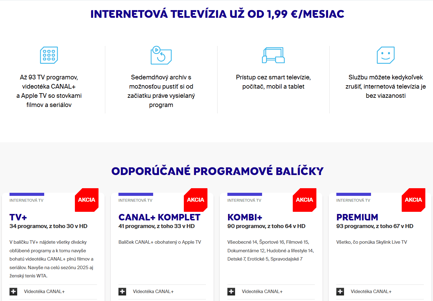 Skylink  internetová TV