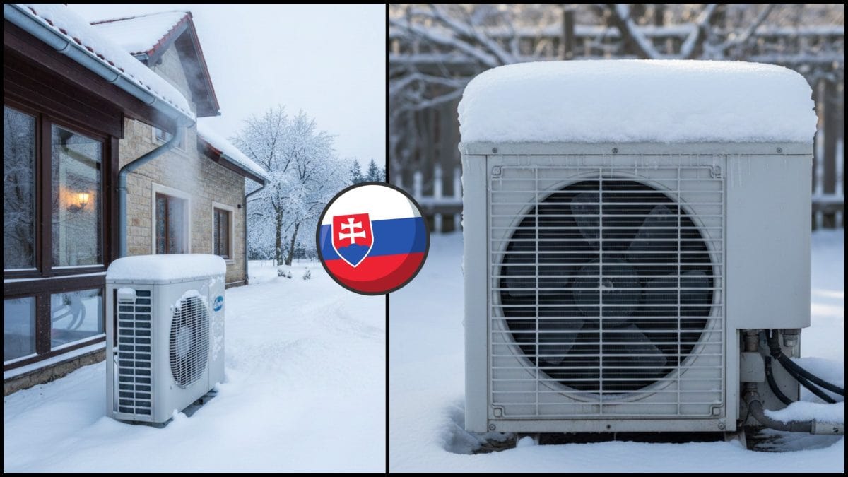 tepené čerpadlo v zime