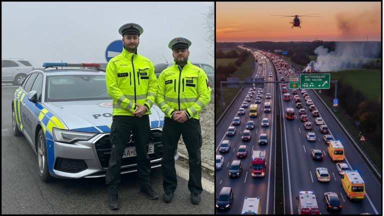 polícia SR a diaľnica, zachranárska ulička