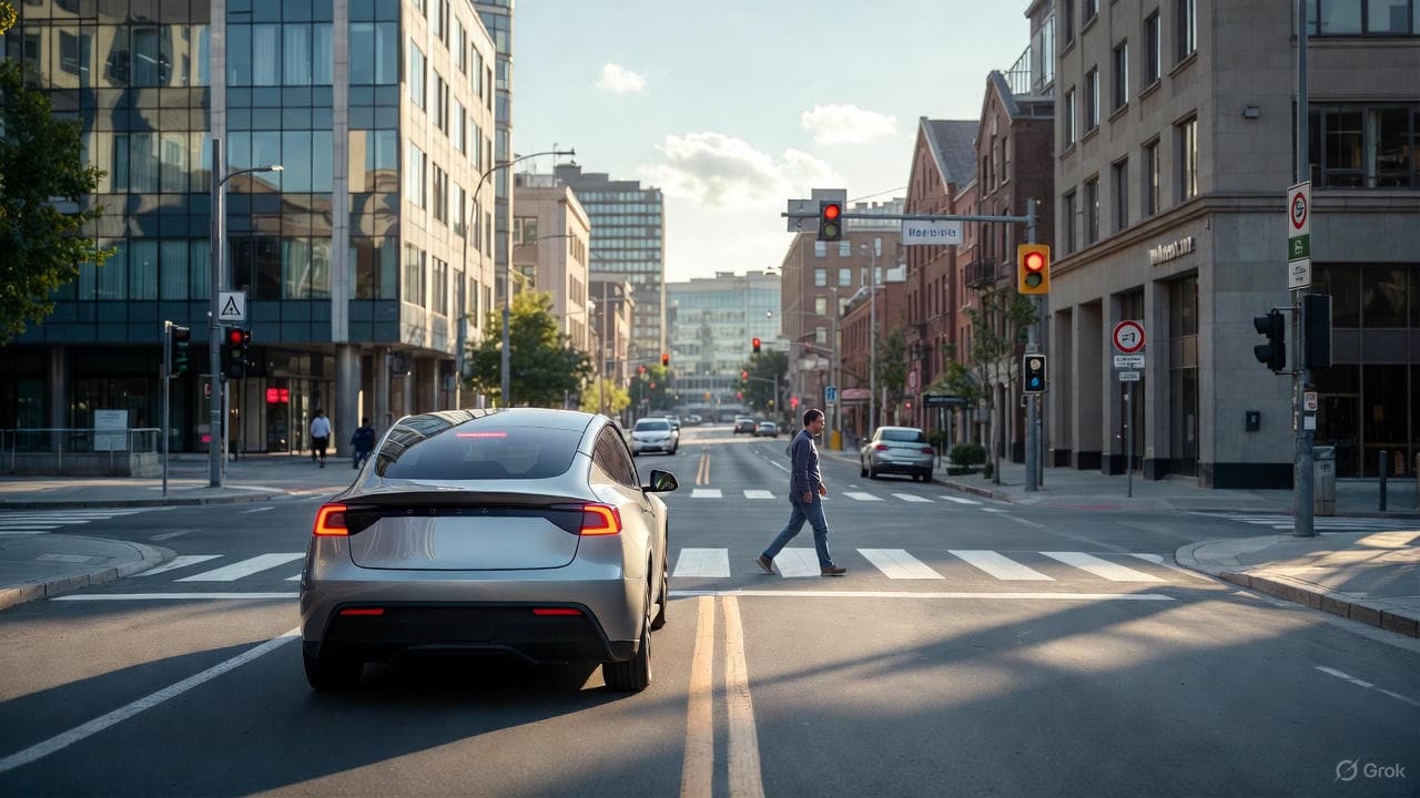 elektromobil a chodec