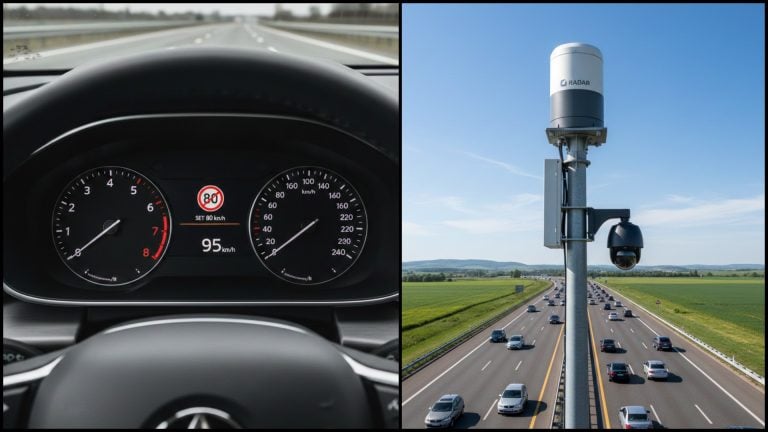 radar a obmedzovač rýchlosti