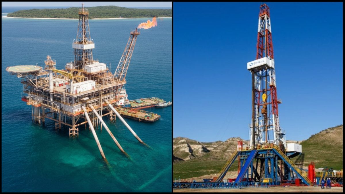 Nečakaná krajina veľký objav plynu