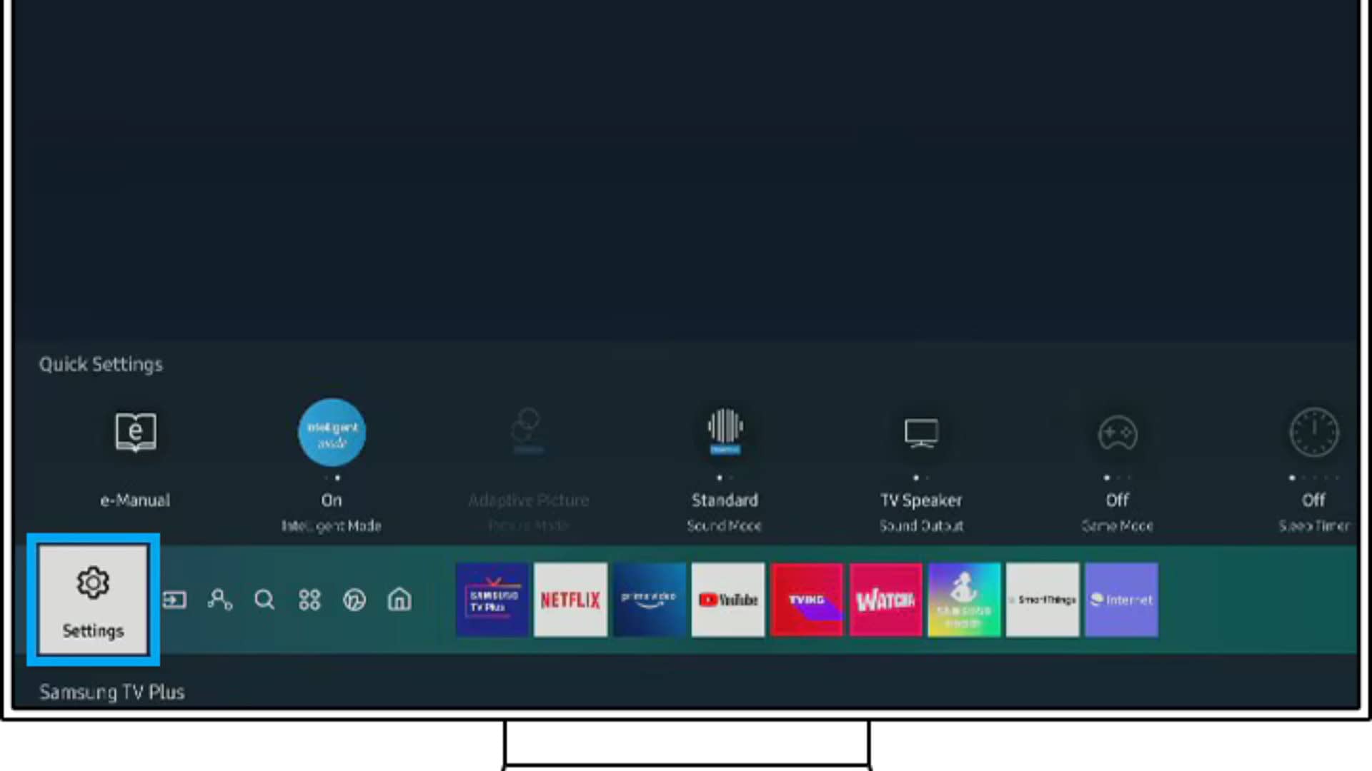 samsung tv nastavenia