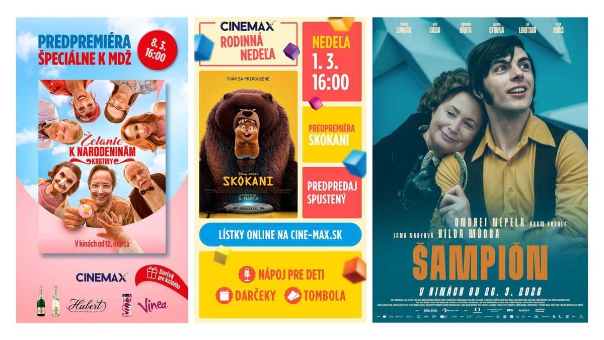 Filmové marcové novinky: CINEMAX prinesie akciu k MDŽ, novinky v IMAX aj očakávaný titul ŠAMPIÓN Cinemax