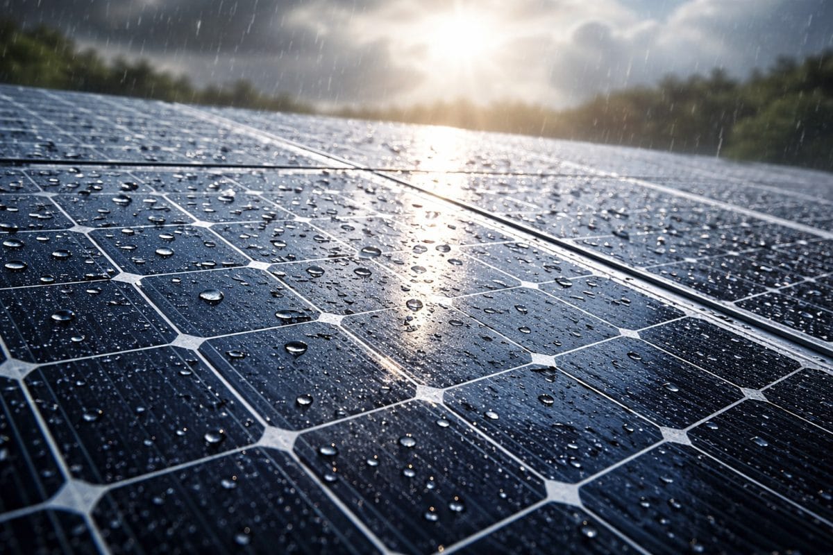 Z kvapky dažďa vyrobí 110 voltov. Vedci vymysleli prevratný solárny panel nezávislý na slnku