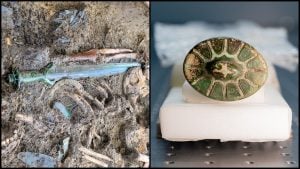 našli legendárny meč v top stave