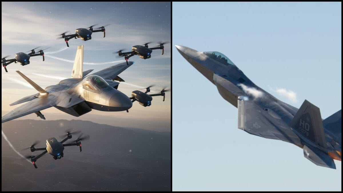 F-22 dala rozkaz a dron poslúchal. USA ukázali svetu, čo príde po klasických stíhačkách F-22 ovládala drony v teréne