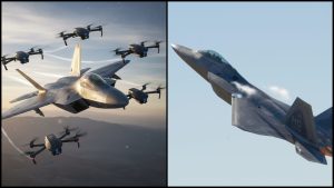 F-22 ovládala drony v teréne