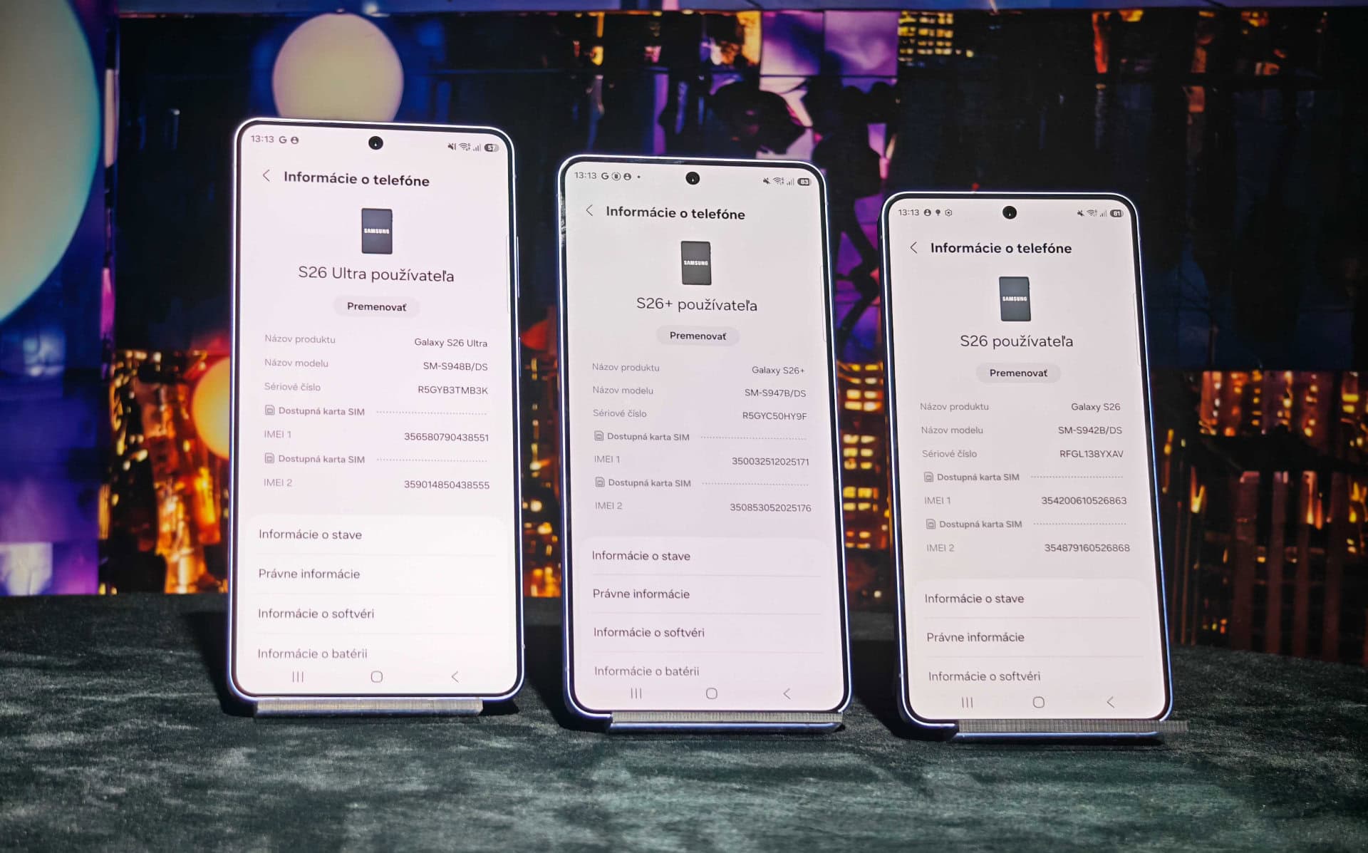 Samsung Galaxy S26 trieda