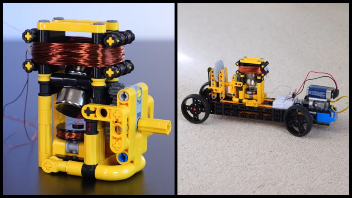 Z LEGO kociek postavil funkčný motor so slušnými otáčkami. Jeho video valcuje internet