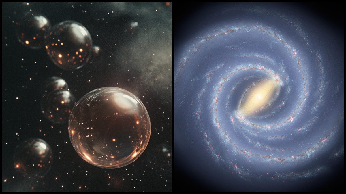 Vizualizácia temnej hmoty, galaxia