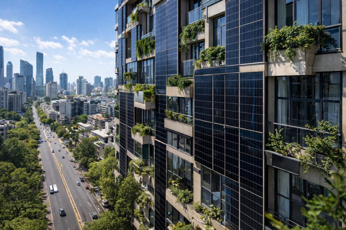 Koniec mestským horúčavám. Solárne panely na fasáde sú kľúčom proti rastúcim teplotám