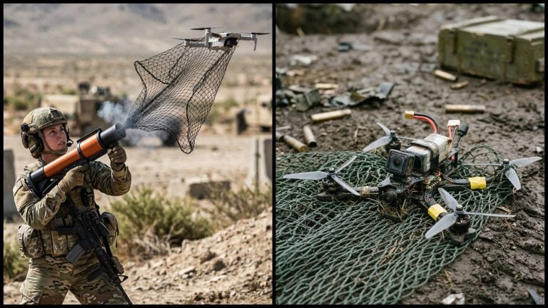 Zbraň na chytanie dronov do siete, FPV dron