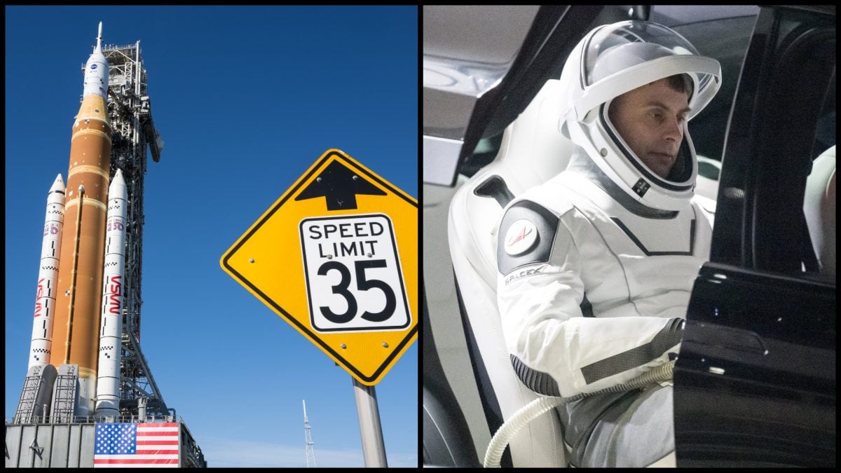 Raketa SLS, astronaut NASA