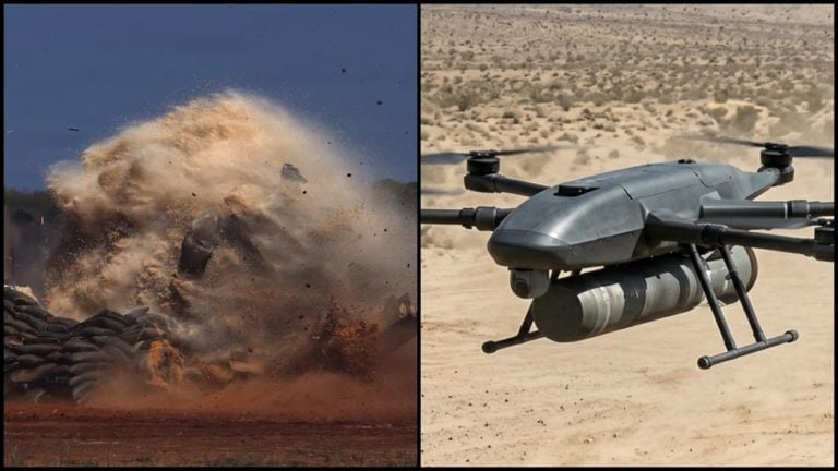 Dron s hlavicou proti bunkrom